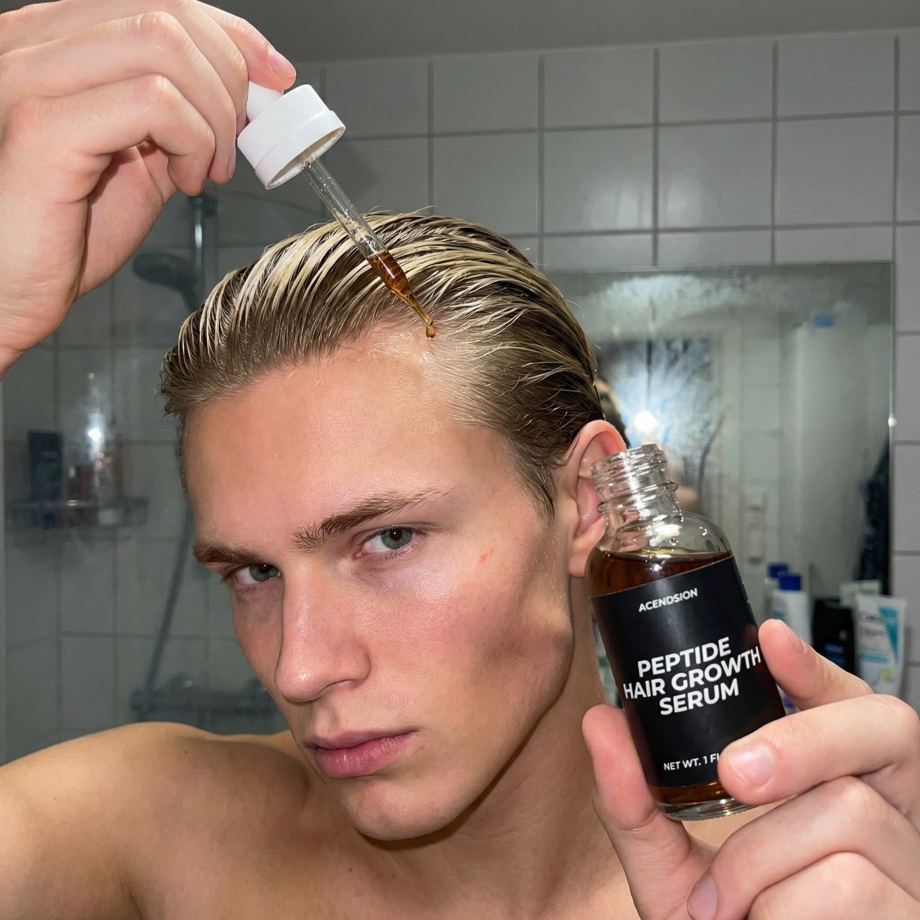 Peptide hair growth serum