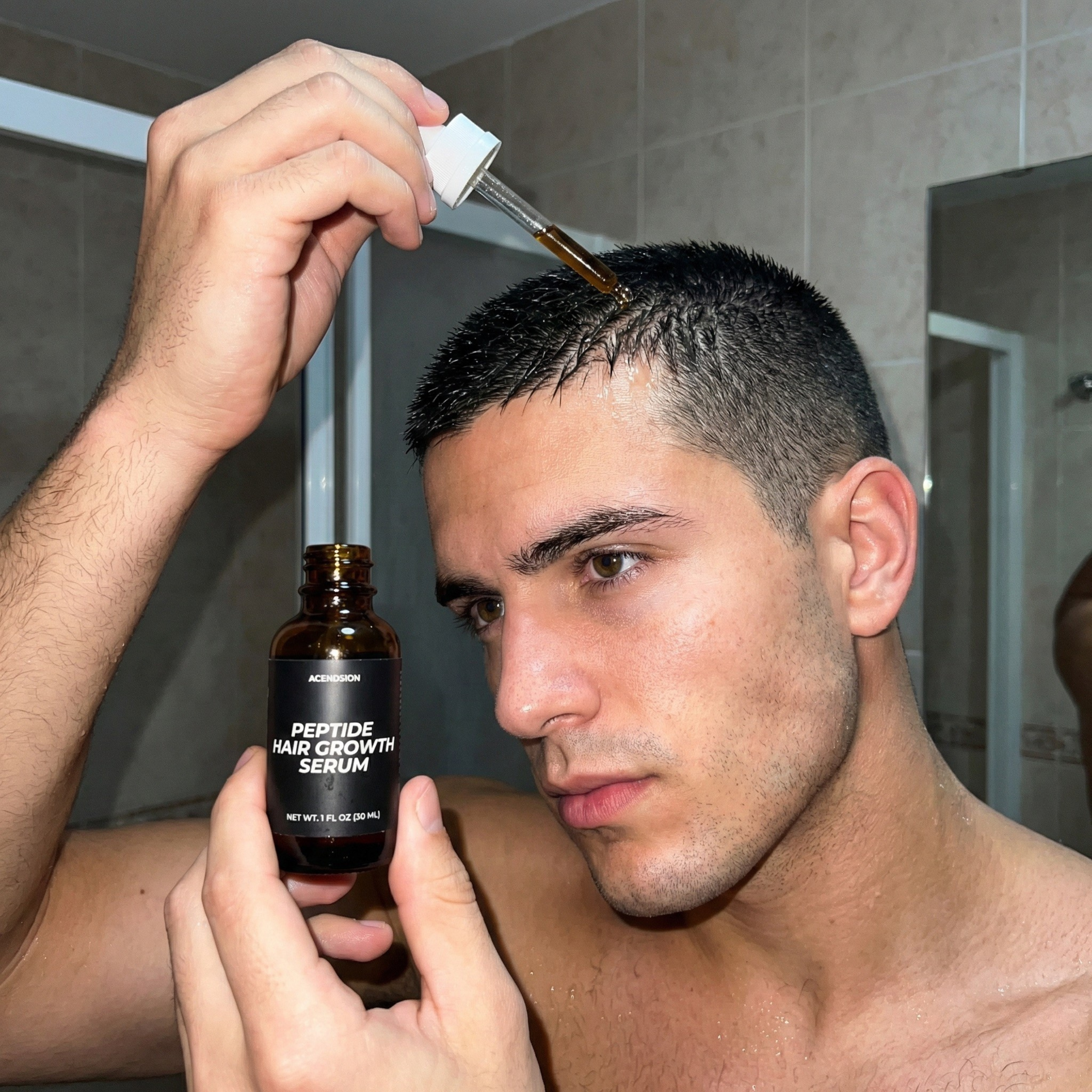 Peptide hair growth serum