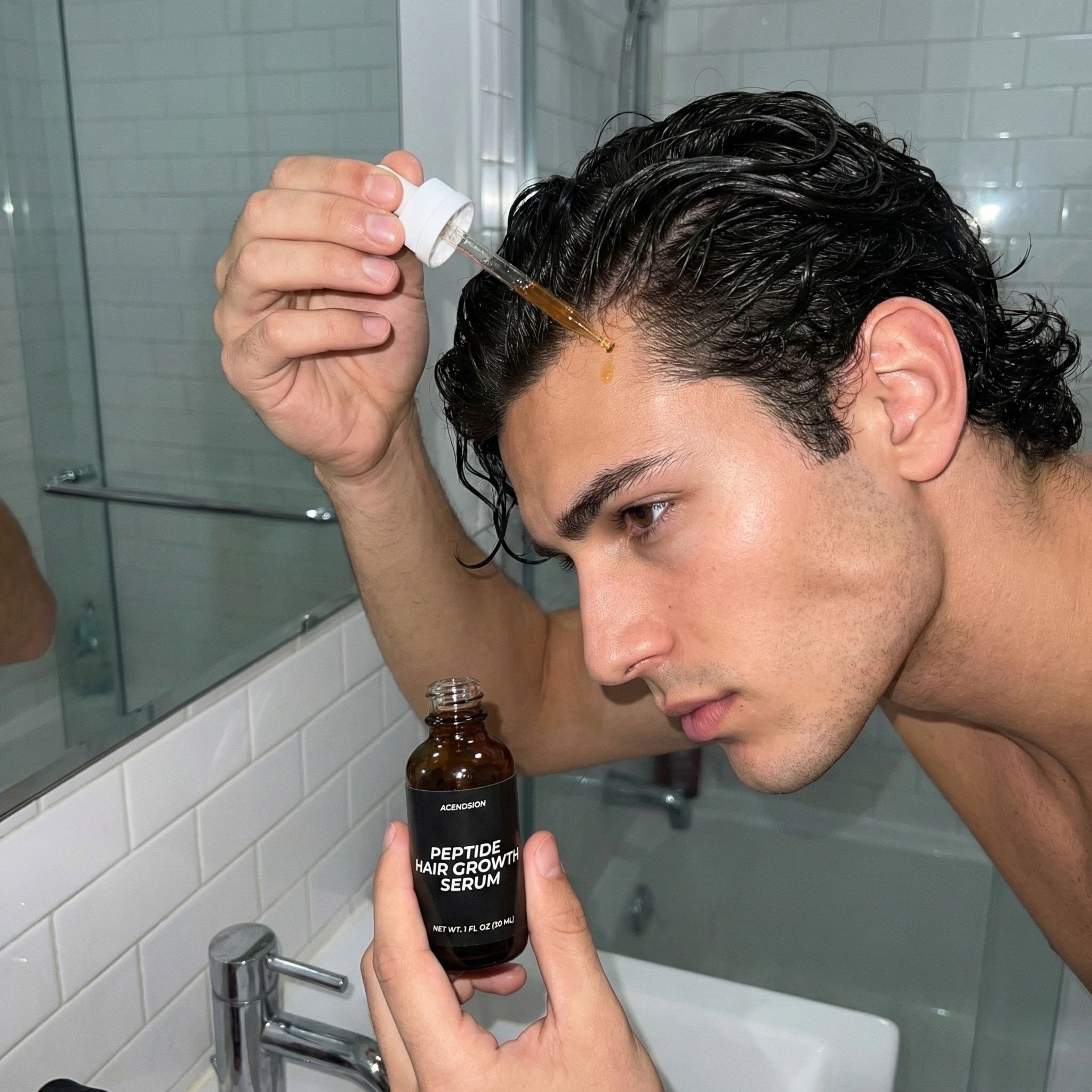 Peptide hair growth serum