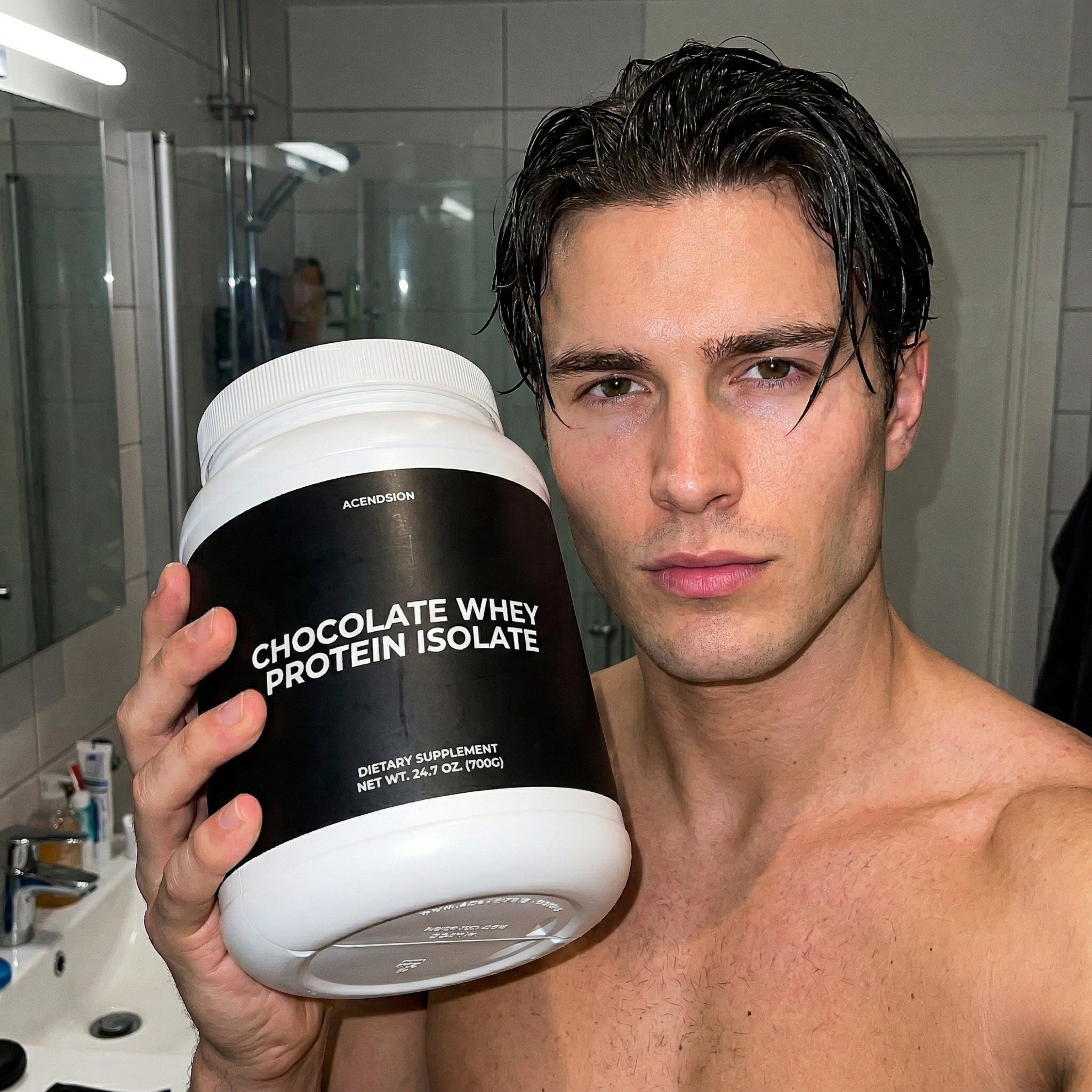 Chocolate whey protein isolate