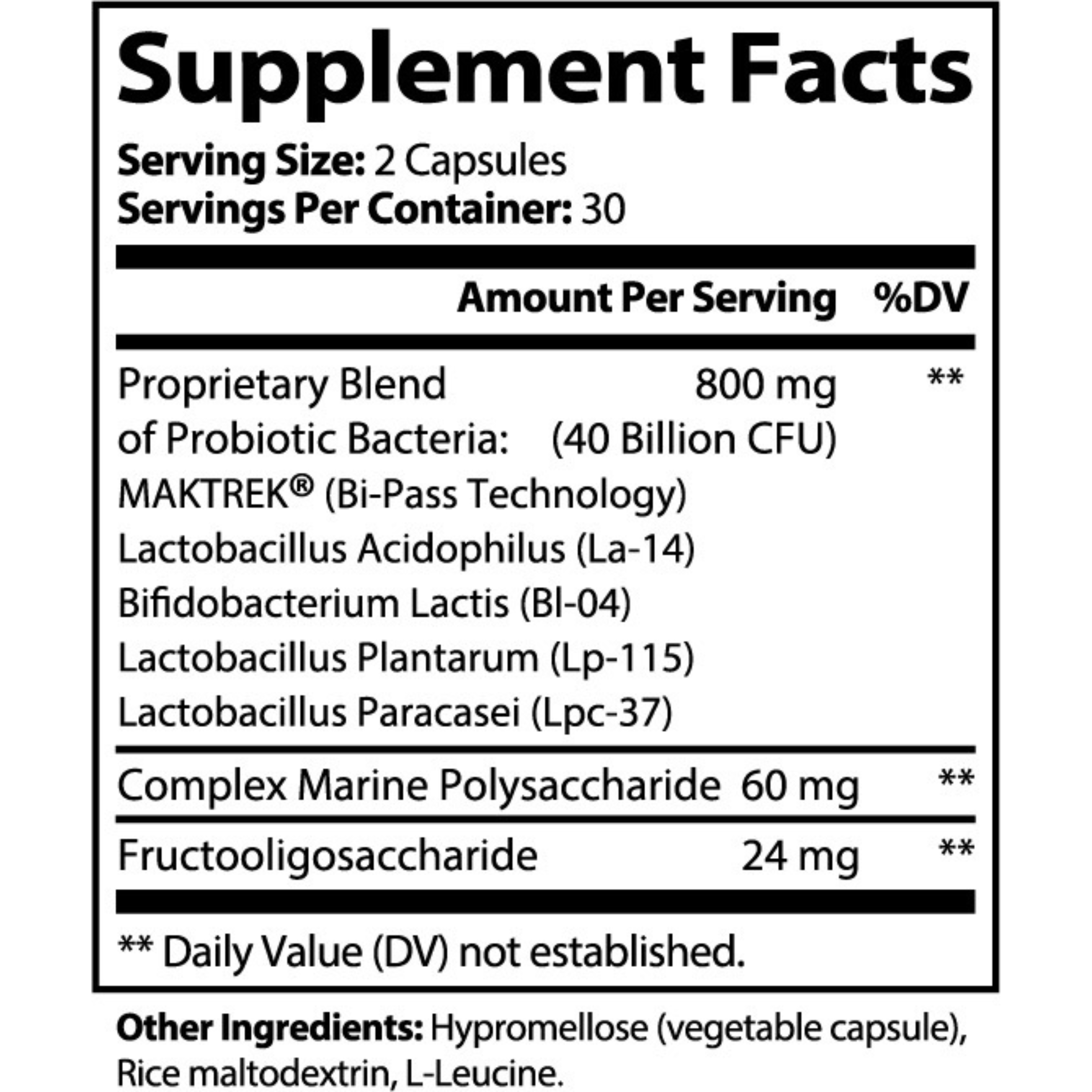 Acendsion probiotic with prebiotics packaging, USA-made third-party tested