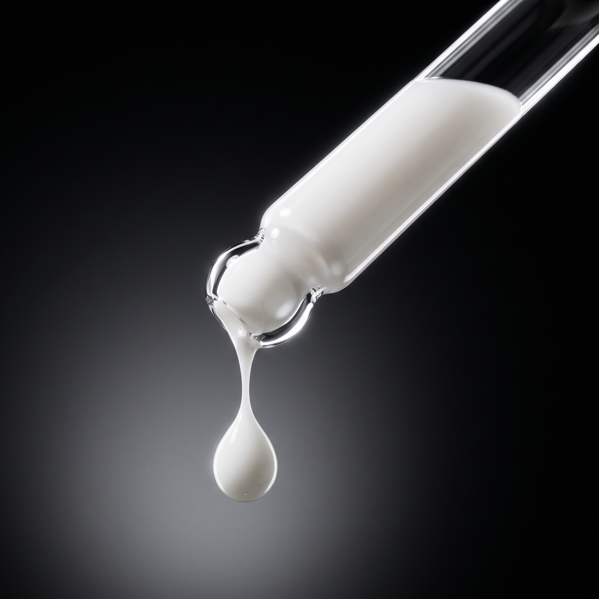 Dropper releasing peptide face serum